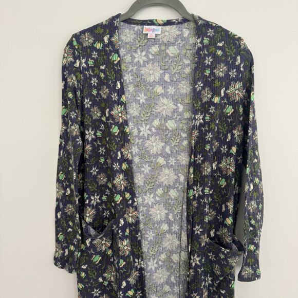 Lularoe Ribbed Sarah in a Floral Pattern - Picture 3 of 6